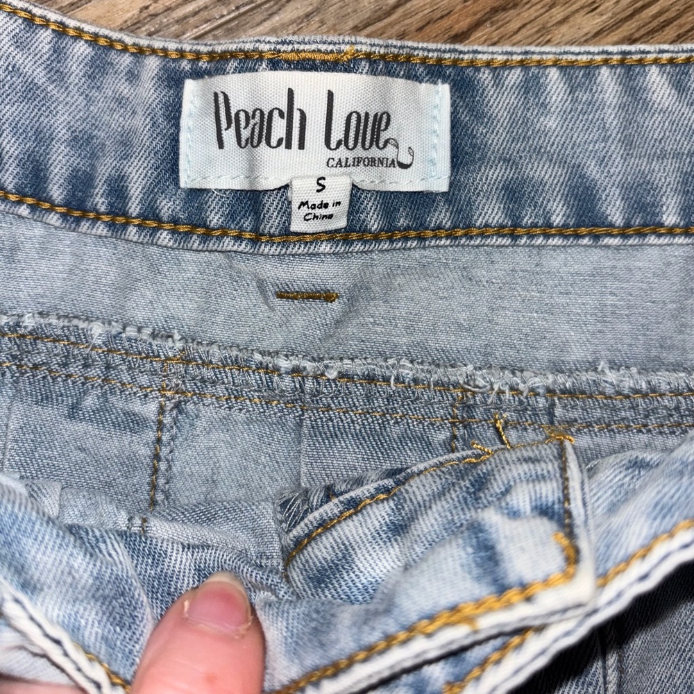 Peach Love California Denim Tennis skirt❤️ NWT - Picture 8 of 10